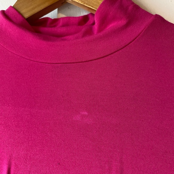 Free With Purchase Pink Turtle Neck Runched Long Sleeve Medium - Picture 4 of 8